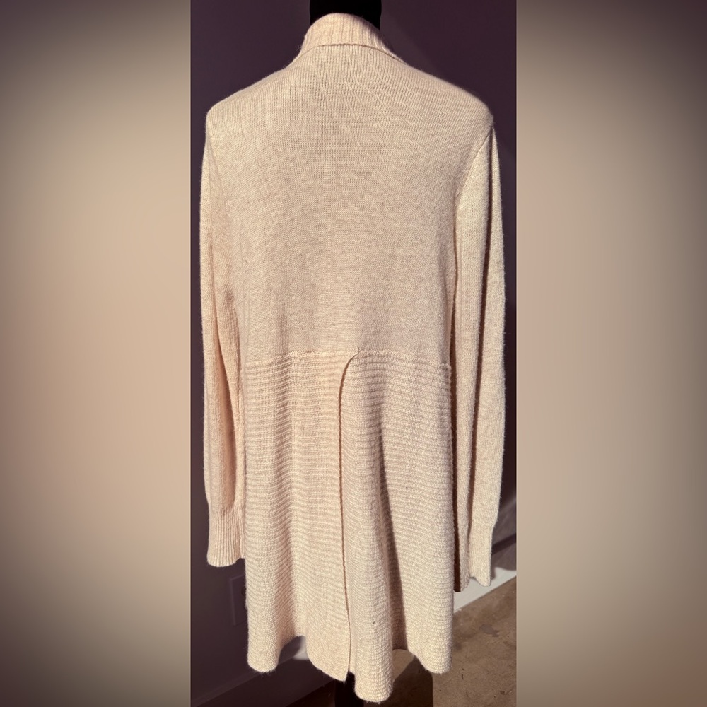 Doe & Rae Cream Open-Front Cardigan - Picture 3 of 4
